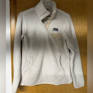 Patagonia Re-Tool Snap T Fleece Pullover white size small